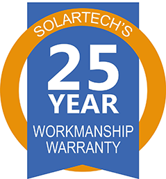 SolarTech Offers a 25 Year Workmanship Warranty